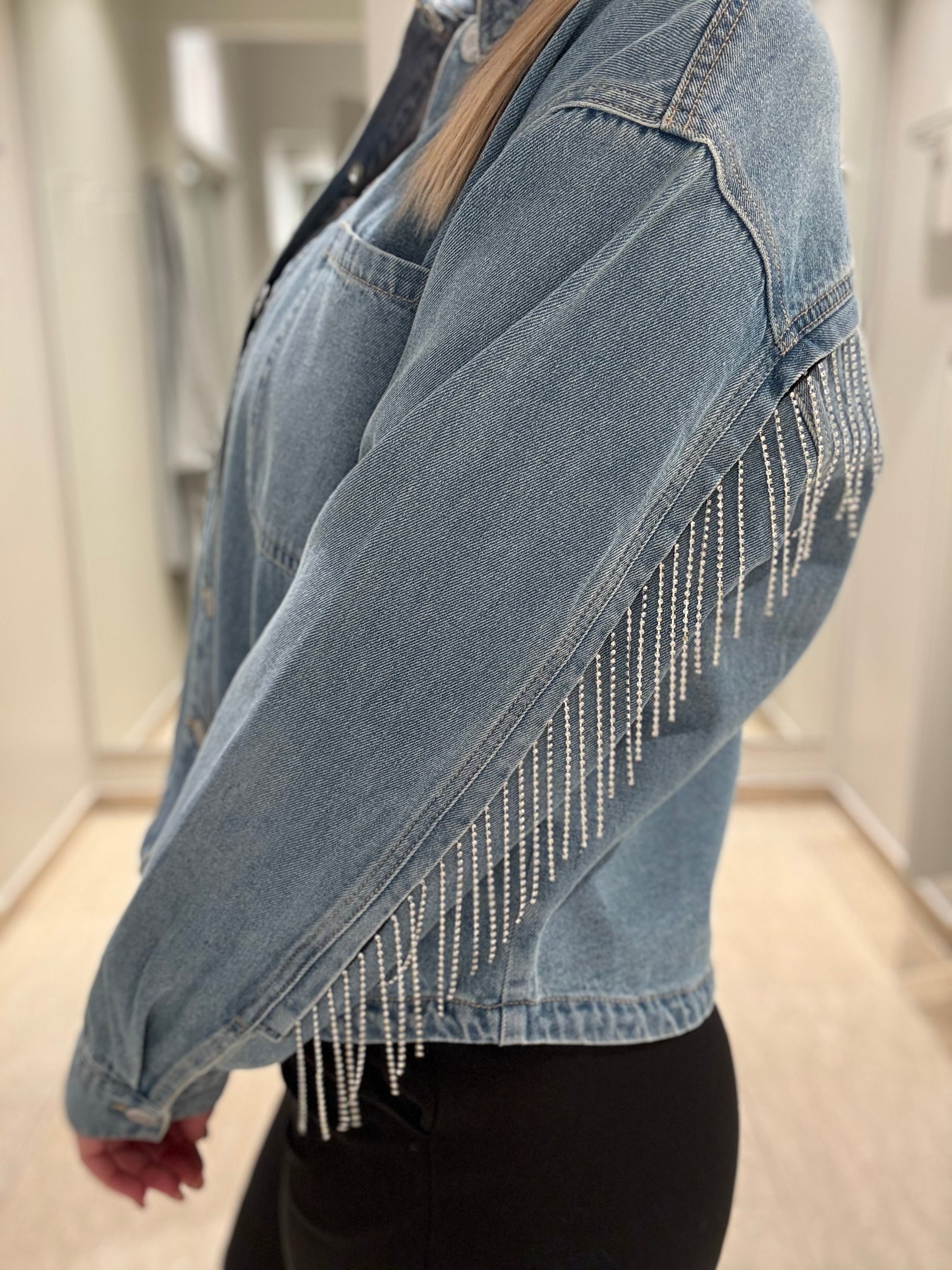 NMALVA Shacket - Light Blue Denim